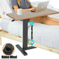 Large Rolling Overbed Table – Height Adjustable Bedside Laptop Desk, Mobile Hospital Bed Tray & Workstation