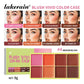 8-Color Cream Blush and Highlighter Palette, Waterproof Long-Lasting Face Makeup, Natural-Looking Color