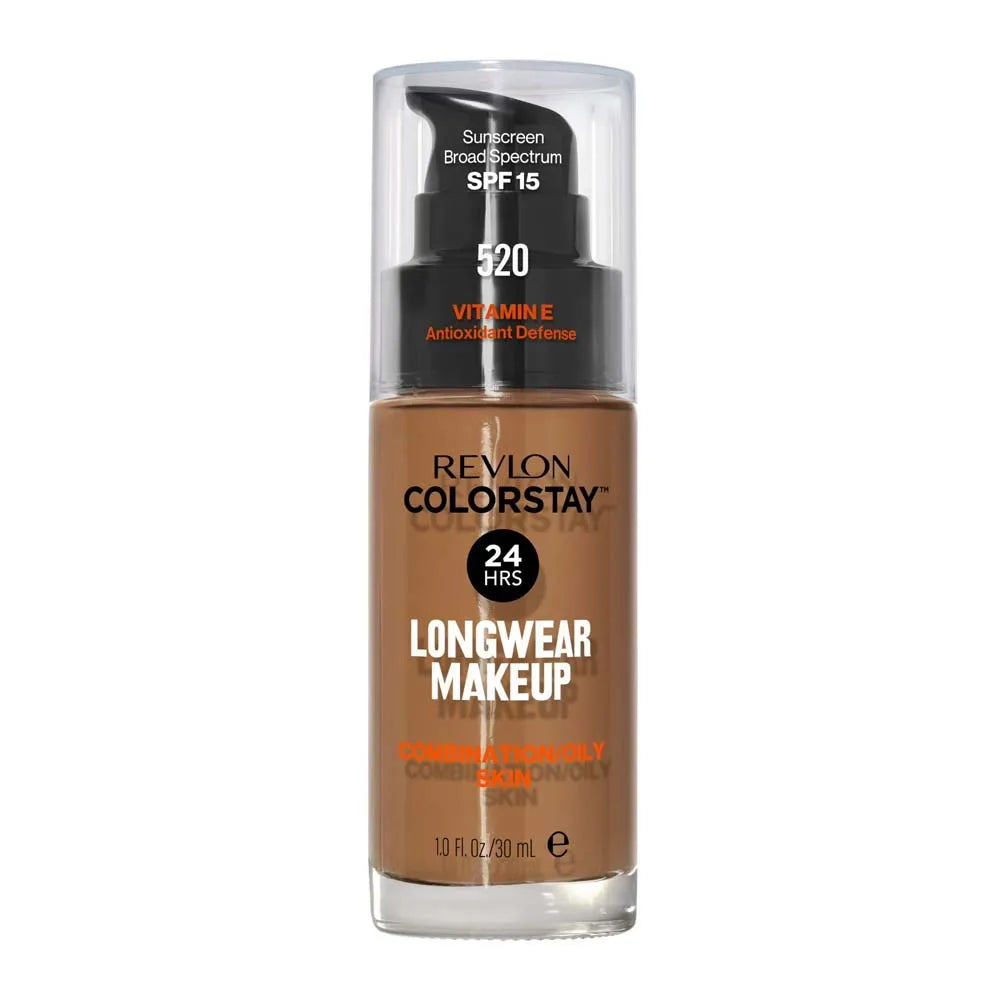 Revlon ColorStay Foundation for Combination/Oily Skin, SPF 15, 520 Cocoa