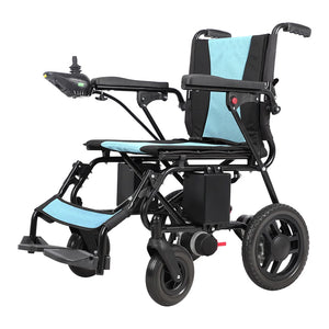 Folding Steel Wheelchair with Voice Prompt System and Push Assist Mode