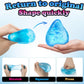 Water Drop or Heart-Shaped Squishy Toy with Base, 1-Piece Slow-Rising Sensory Squeeze Fidget