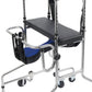 8-Wheel Rollator Walker with 6 Locking Brakes – Adjustable Standing Support Walker, 220 lbs Capacity