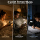 USB Rechargeable LED Book Lights, Set of 2, 3 Color Modes, Flexible Gooseneck, Clip-On Cordless Reading Lamps
