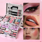 All-in-One Makeup Gift Set with Mirror, Makeup Tools, Lipstick, Eyeshadow & Blush, Portable Gift Box