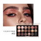 18-Color Earth Tone Eyeshadow Palette, Matte, Pearlescent, Fine Shimmer & Glitter Finishes, Long-Lasting Eye Makeup