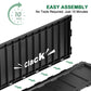 36.6 Inch Non-Slip Hot Tub Steps with 32 Gallon Storage, Outdoor Spa Stairs for Pool, RV & Deck, Black