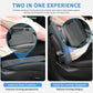 Breathable Leather Memory Foam Car Seat Cushion – Ergonomic Tailbone & Hip Pressure Relief Driving Pad with Mesh Support