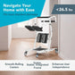 Sit-to-Stand Patient Transfer Aid – Adjustable Seat & Knee Pads with Safety Belt and Casters