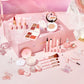 18-Piece Butterfly Makeup Gift Set with Lighted Mirror, Eyeshadow, Blush & Lip Palette