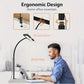 LED Desk Lamp with Clamp, 88 LEDs, Stepless Dimming, Flexible Gooseneck, USB Powered Reading and Task Light