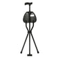 Folding Walking Cane with Seat, 34-Inch Tall Tripod Stool Chair, Lightweight Aluminum Frame, 220 lb Capacity