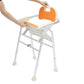 Height Adjustable Folding Shower Chair for Seniors – Heavy-Duty Bath Seat with Armrests & Backrest