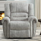 Manual Recliner Chair – Classic Upholstered Single Sofa with Padded Arms & Backrest for Living Room