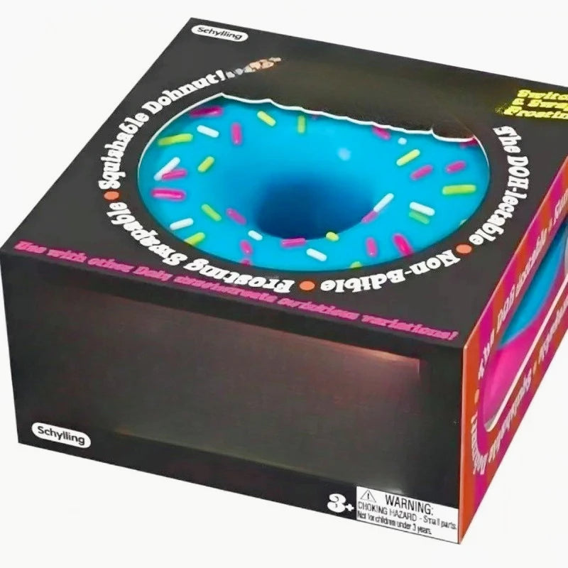 Jelly Donut Squishy Toy, Slow-Rising Sensory Squeeze Fidget Toy