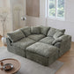 Modern Modular Cloud Sectional Sofa – Oversized Deep Seat Couch with Removable Cushions for Living Room