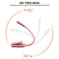 Rechargeable USB LED Clip-On Book Light with 3 Light Colors and Adjustable Brightness for Reading and Travel