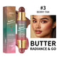 Double-Ended Blush and Bronzer Stick, Multi-Use Cream Cheek Color, Luminous Finish Contour Makeup