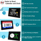 10.1-Inch Large Display Digital Calendar Alarm Clock with Date, Day, Multiple Alarms & Auto DST for Seniors