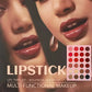 Book-Style Eyeshadow Palette with Natural Brown Matte and Shimmer Shades, Waterproof Travel Eye Makeup