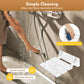 Wall-Mounted Folding Shower Seat – 90° Fold-Up Waterproof Bath Bench, 32 × 34 cm, 286 lb Capacity