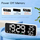 Large Display Digital Alarm Clock with Dual Alarms, Snooze, Temperature & Humidity, Week Display, 3 Brightness Levels, USB-C Powered
