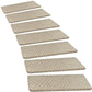 Non-Slip Carpet Stair Treads, 30 x 9.5 Inch Self-Adhesive Washable Indoor Stair Mats for Wooden Steps, Multiple Pack Sizes