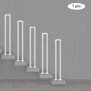 U-Shaped Stair Handrail – 39.37" Carbon Steel Wall Mount Safety Grab Bar for Indoor & Outdoor Stairs
