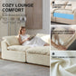 Modern Modular Cloud Sectional Sofa – Oversized Deep Seat Couch with Removable Cushions for Living Room