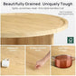 Round Ottoman Coffee Table with 4 Nesting Bouclé Seats, Hidden Storage & Reinforced Wood Frame