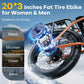 1000W Folding Electric Bike for Adults – 48V 20.8Ah Removable Battery, 20" Fat Tires, Front Suspension & Rear Rack