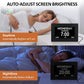 Large Display Digital Calendar Clock with Day & Date, Multiple Alarms, Auto Dimming, Remote Control for Seniors