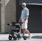 Coolfull Electric Rollator Walker with Seat Lightweight Walking Assist Device