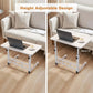Adjustable Height Mobile Standing Desk with Wheels – C-Shaped Rolling Laptop Table for Home Office, Bed & Sofa