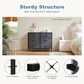 6-Drawer Fabric Dresser Nightstand with Storage, Bedroom Bedside Table & Clothes Organizer Chest for Bedroom and Living Room