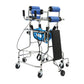 8-Wheel Mobility Walking Aid, Adjustable Height & Width Support Walker for Seniors, Rehabilitation, Home & Care Facilities
