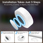 Rechargeable Magnetic RGB LED Night Light, 12 Colors, Remote Control, USB-C, for Cabinets, Bedroom & Hallway
