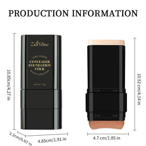 2-in-1 Foundation & Concealer Stick with Setting Spray, Full Coverage, 7 Shade Options