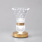 Rechargeable Crystal Vase LED Table Lamp, Touch Control, Stepless Dimming, 3 Color Modes, 500mAh Battery