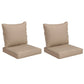 Indoor Outdoor Chair Cushion with Backrest, Padded Seat & Back Cushion for Patio, Garden & Home Furniture, Beige