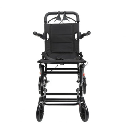 Lightweight Foldable Transport Wheelchair for Adults – Compact Portable Travel Chair for Narrow Doorways
