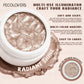 10-Piece Shimmer Eyeshadow and Highlighter Set, Soft Creamy Texture, Glitter Finish