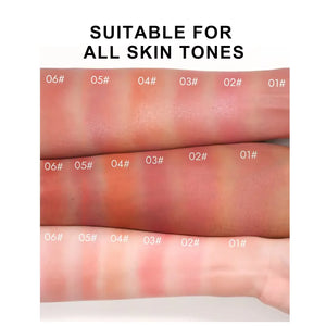 Liquid Blush, Highly Pigmented Blendable Cheek Tint, Lightweight Long-Lasting Formula, 6 Shades