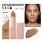 2-Piece Cream Bronzer Stick Set, Smooth Blendable Face Contour, Waterproof Natural Sun-Kissed Finish