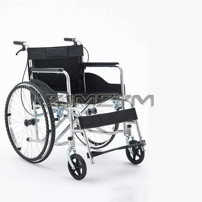 Folding Manual Wheelchair Lightweight Home Hospital Disabled Elderly Mobility Portable Wheelchair