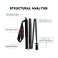 Ultra-Light Carbon Fiber Foldable Trekking Poles – 5-Section Hiking Sticks with EVA Grip, 2-Pack