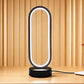 Modern Oval LED Table Lamp, Dimmable with 3 Color Temperatures, USB Powered Bedside Ring Light