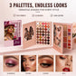 Book-Style Eyeshadow Palette, 76/91/117 Colors, Matte, Shimmer and Glitter Finishes