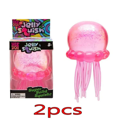 Jellyfish Squishy Mystery Blind Box, Sensory Squeeze Stress Ball & Office Desk Toy