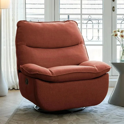 360° Swivel Rocker Recliner Chair – Oversized Armless Lounge Chair with OEKO-TEX Certified Performance Fabric