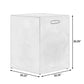 Modern Cube Side Table with Built-In Handles, Portable Square Accent End Table for Living Room & Bedroom